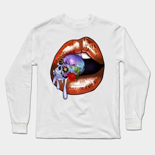 Skull and lips Long Sleeve T-Shirt